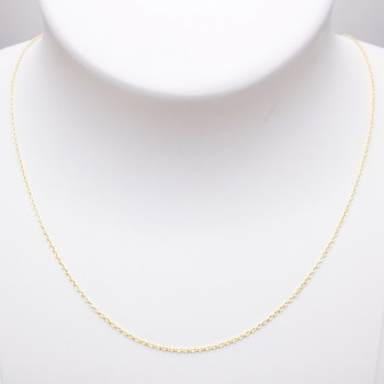 Chaîne 45 cm Or Jaune 750 - 18 carats Maille Forçat Rond 1.40 grammes