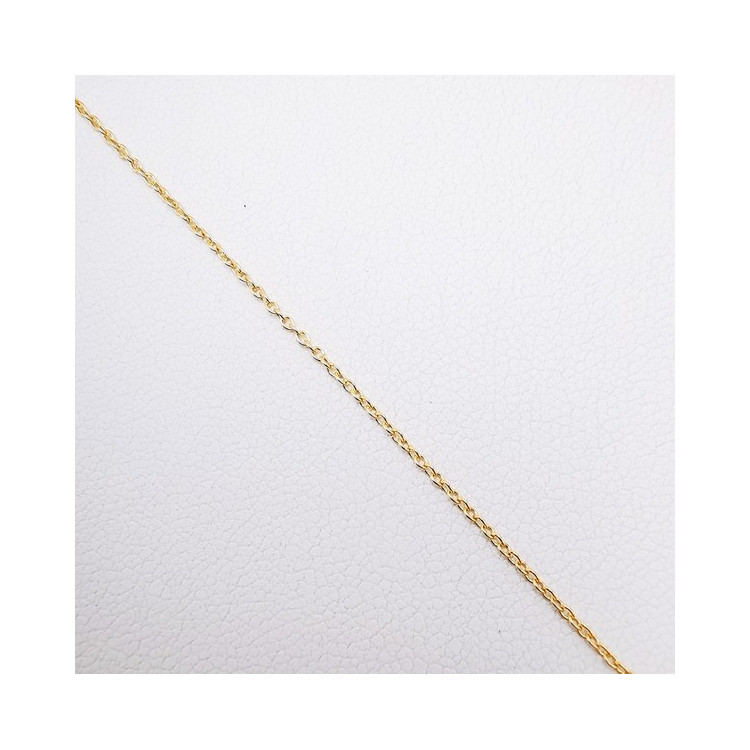 Chaîne 45 cm Or Jaune 750 - 18 carats Maille Forçat Rond 1.40 grammes