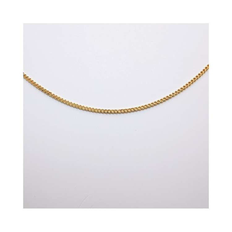 Chaîne 45 cm Or Jaune 750 - 18 carats Maille Gourmette 2.10 Grammes