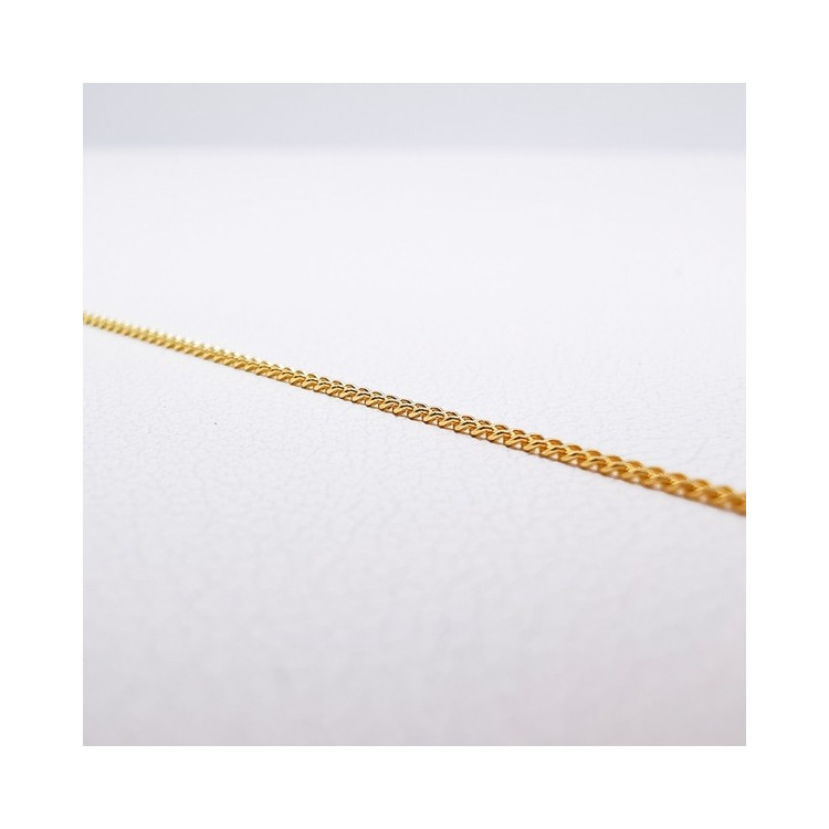 Chaîne 45 cm Or Jaune 750 - 18 carats Maille Gourmette 2.10 Grammes