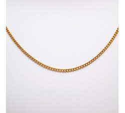 Chaine 45 cm Or Jaune 750 - 18 carats Maille Gourmette