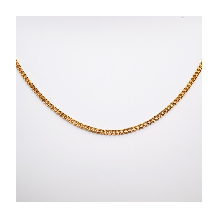 Chaine 45 cm Or Jaune 750 - 18 carats Maille Gourmette 3.35 grammes