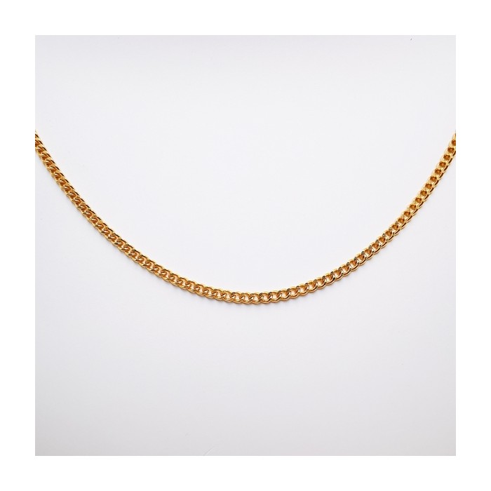 Chaine 45 cm Or Jaune 750 - 18 carats Maille Gourmette 3.35 grammes