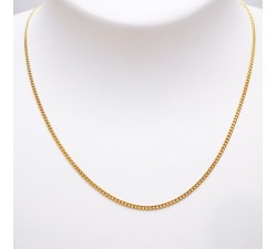 Chaine 45 cm Or Jaune 750 - 18 carats Maille Gourmette