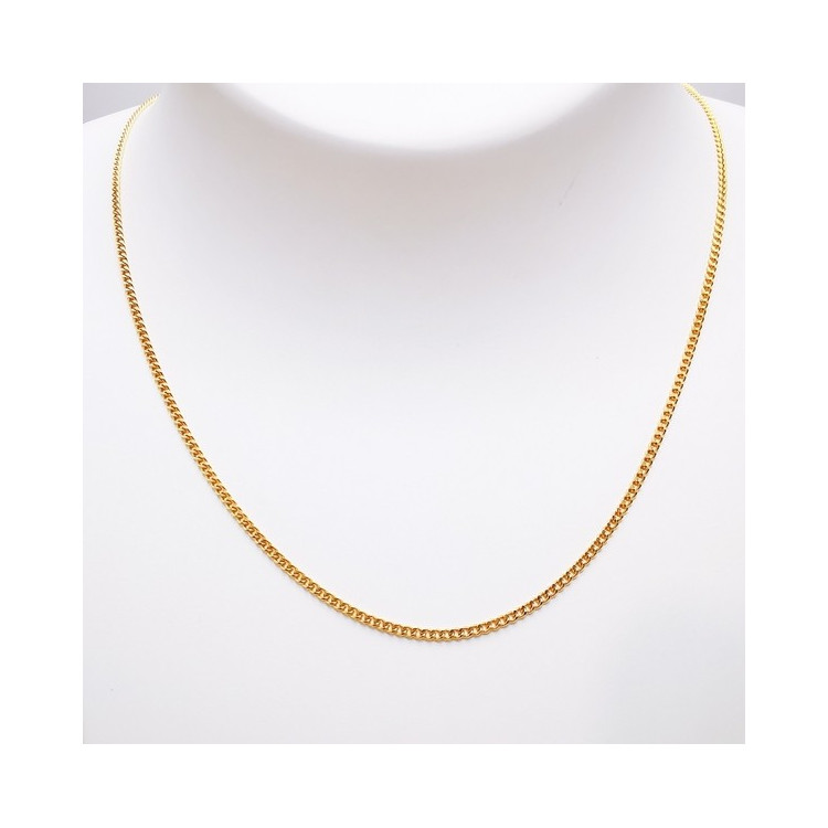 Chaine 45 cm Or Jaune 750 - 18 carats Maille Gourmette 3.35 grammes