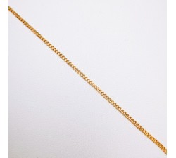 Chaine 45 cm Or Jaune 750 - 18 carats Maille Gourmette 3.35 grammes