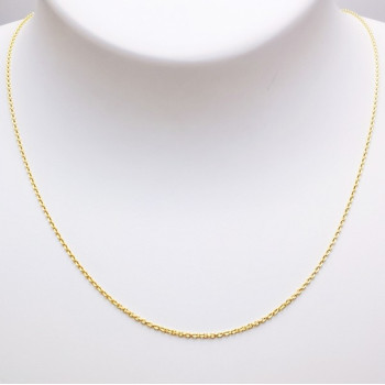Chaîne 40 cm Or Jaune 750 - 18 carats Maille Forçat Rond 1.95 grammes