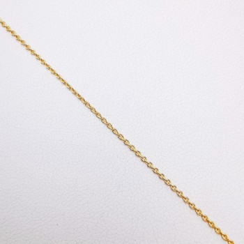 Chaîne 40 cm Or Jaune 750 - 18 carats Maille Forçat Rond 1.95 grammes