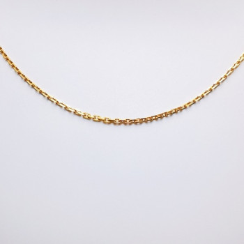 Chaîne 40 cm Or Jaune 750 - 18 carats Maille Forçat  2.50 grammes