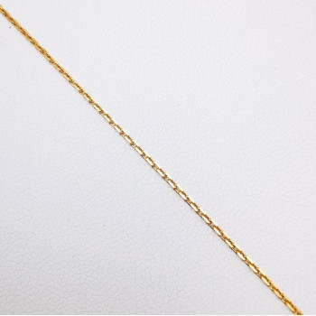 Chaîne 40 cm Or Jaune 750 - 18 carats Maille Forçat  2.50 grammes