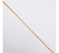 Chaîne 40 cm Or Jaune 750 - 18 carats Maille Forçat  2.50 grammes