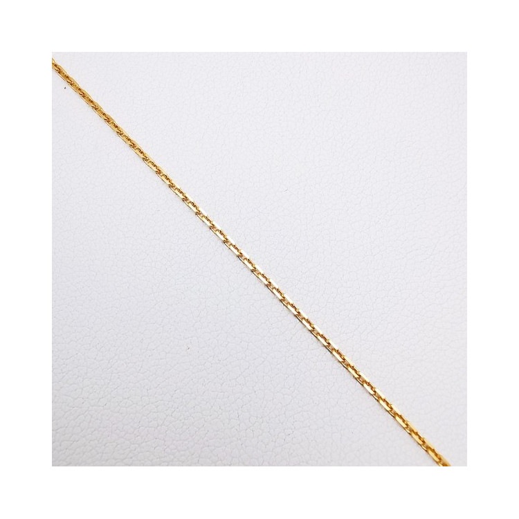 Chaîne 40 cm Or Jaune 750 - 18 carats Maille Forçat  2.50 grammes