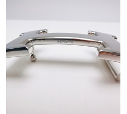 Boucle de ceinture Hermès Or blanc 750 - 18 carats (Bijou d'occasion)