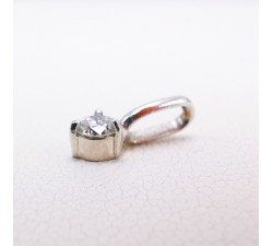 Pendentif Diamant 0.16 carat Or blanc 750 - 18 carats