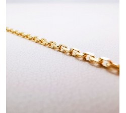 Chaîne 50 cm Or Jaune 750 - 18 carats Maille Forçat 6.50 grammes
