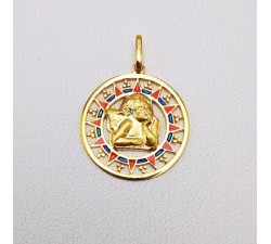 Médaille Ange Or Jaune 750 - 18 carats