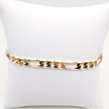 Bracelet Maille Alternée Or Jaune 750 - 18 carats