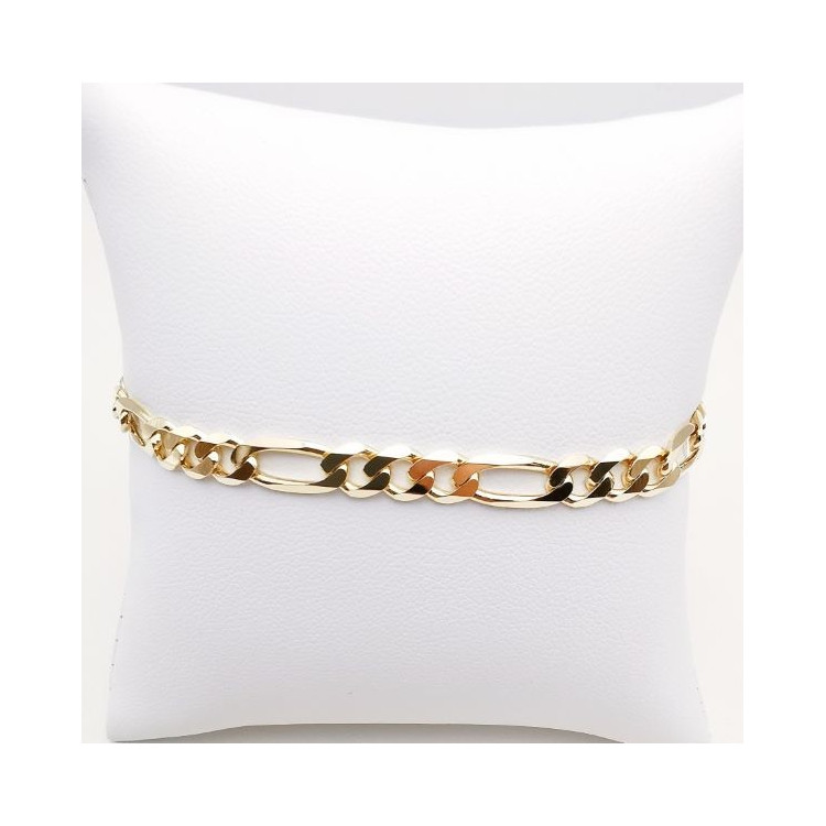 Bracelet Maille Alternée Or Jaune 750 - 18 carats