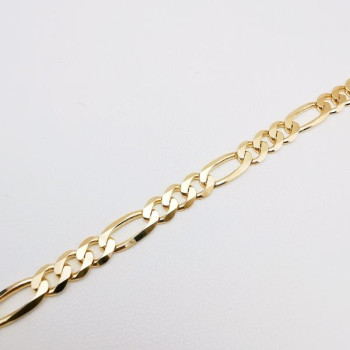 Bracelet Maille Alternée Or Jaune 750 - 18 carats