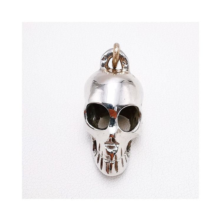 Collier Homme 'Sons Of Anarchy' Acier Inoxydable - Pendentif Tête De Mort Avec Arme | Cadeau Rock Metal
