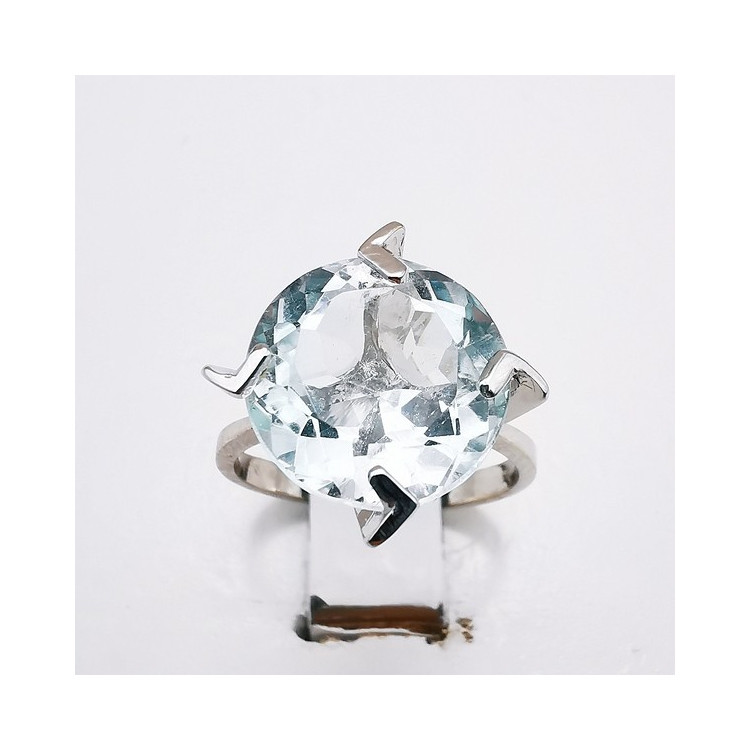 Bague Aigue Marine Or Blanc 750 - 18 carats (Bijou d'occasion)