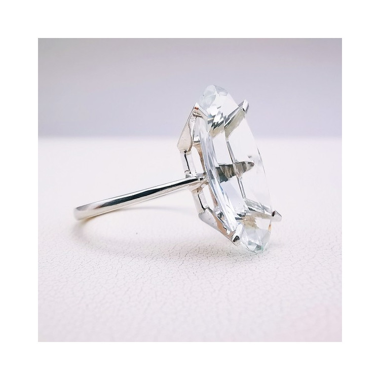 Bague Aigue Or Blanc 750 - 18 carats (Bijou d'occasion)