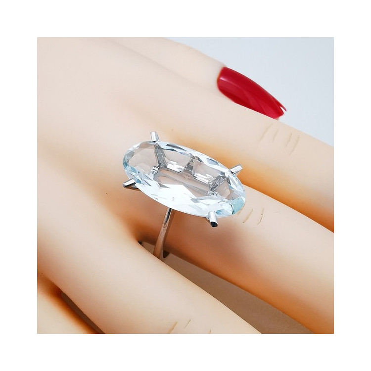 Bague Aigue Or Blanc 750 - 18 carats (Bijou d'occasion)