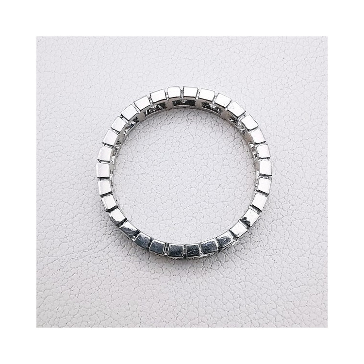 Alliance tour Complet Diamants Or Blanc 750 - 18 carats (Bijou d'occasion)