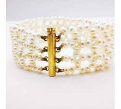 Bracelet Manchette Perles (Bijou d'occasion)