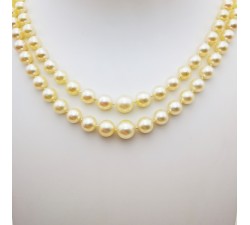 Collier de Perles de Culture en Chute Double Rang (Bijou d'occasion)