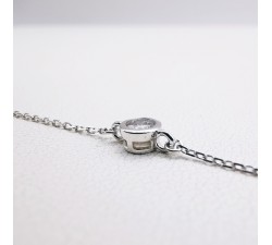 Bracelet Oxyde de Zirconium Or Blanc 750 - 18 carats