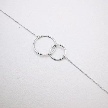 Bracelet "Aimée" Or Blanc 750 - 18 carats