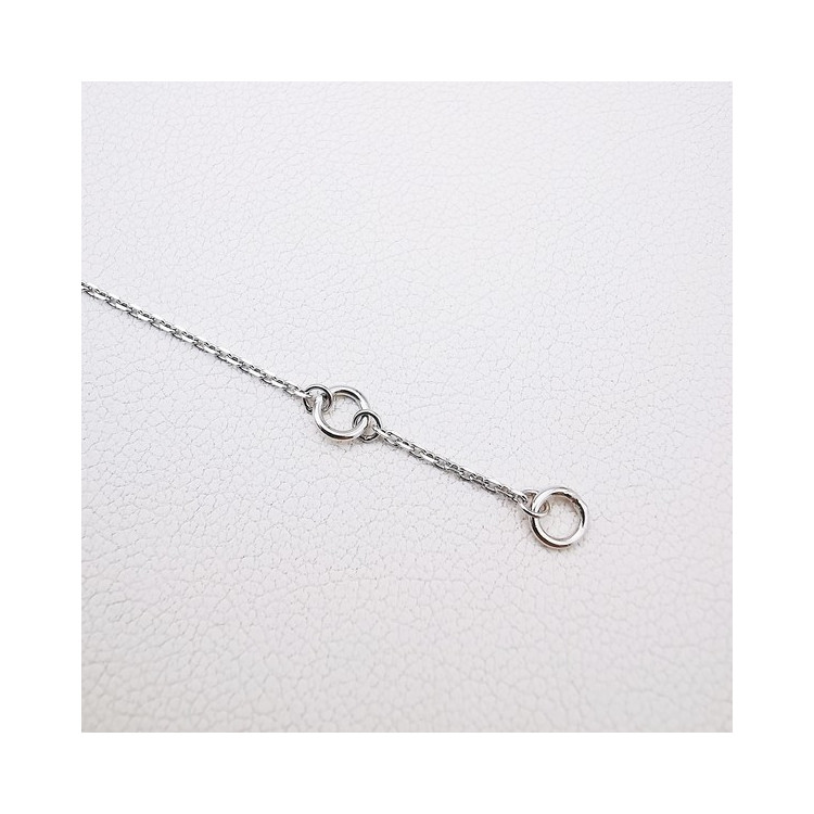 Bracelet Cœur Or Blanc 750 - 18 carats