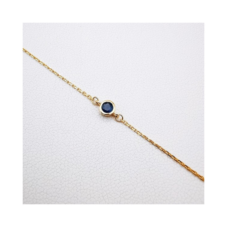 Bracelet Saphir Or Jaune 750 - 18 carats