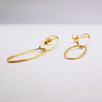 Boucles d'Oreilles "Esmée" Or Jaune 750 - 18 carats