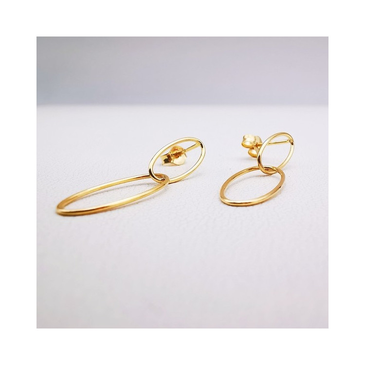 Boucles d'Oreilles "Esmée" Or Jaune 750 - 18 carats