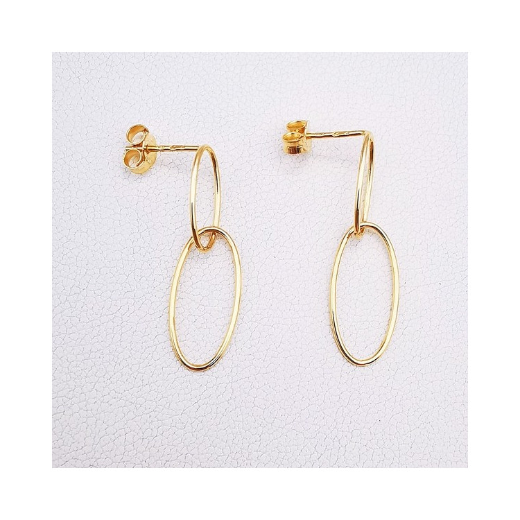 Boucles d'Oreilles "Esmée" Or Jaune 750 - 18 carats
