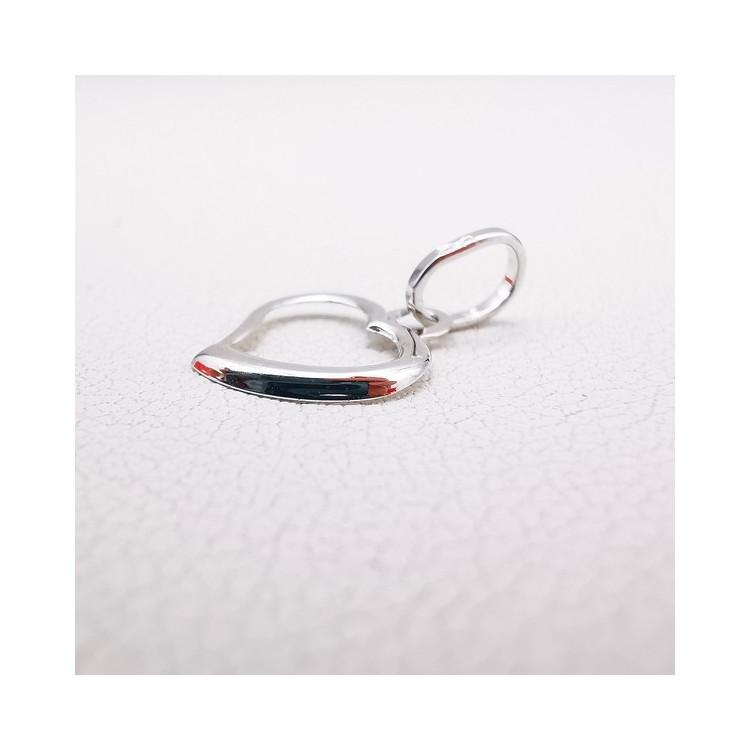 Pendentif Coeur Or Blanc 750 - 18 carats