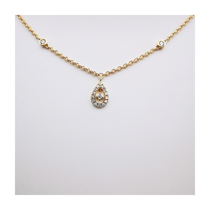 Collier Diamants Or Jaune 750 - 18 carats