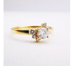 Bague "Bloom" Diamants Or Jaune 750 - 18 carats