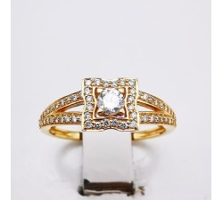 Bague Diamants Or Jaune 750 - 18 carats