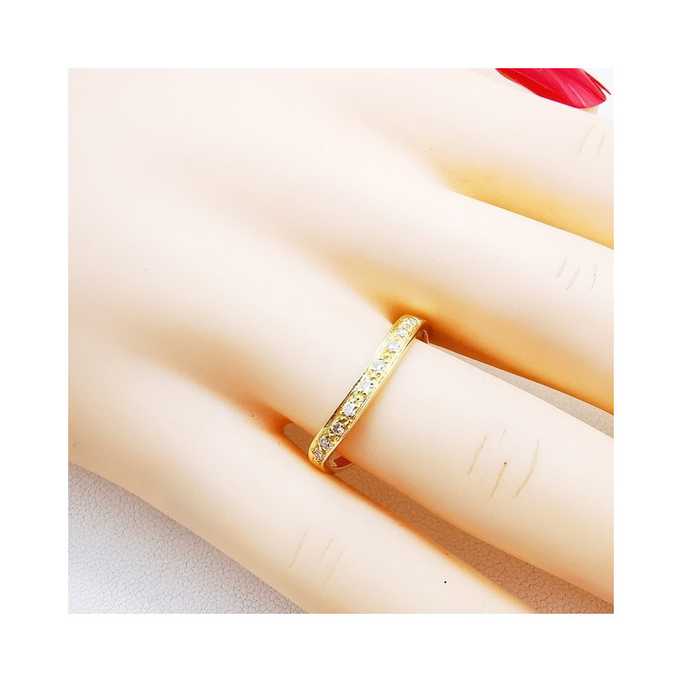 Alliance Diamants "Vague d'amour" Or Jaune 750 - 18 carats
