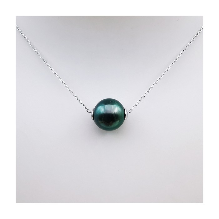 Collier Perle de Tahiti Or Blanc 750 - 18 carats