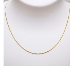 Chaine 40 cm Or Jaune 750 - 18 carats Maille Gourmette