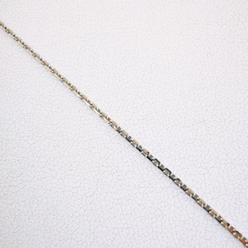 Chaîne 40 cm Or Blanc 750 - 18 carats Maille Forçat 2.50 Grammes