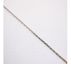 Chaîne 40 cm Or Blanc 750 - 18 carats Maille Forçat 2.50 Grammes