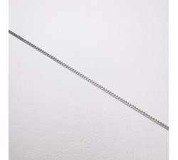 Chaîne 50 cm Or Blanc 750 - 18 carats Maille Gourmette 2.95 grammes