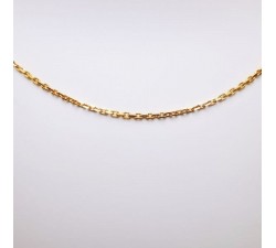 Chaîne 45 cm Or Jaune 750 - 18 carats Maille Forçat 3.10 grammes
