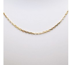 Chaîne 50 cm Or Jaune 750 - 18 carats Maille Forçat