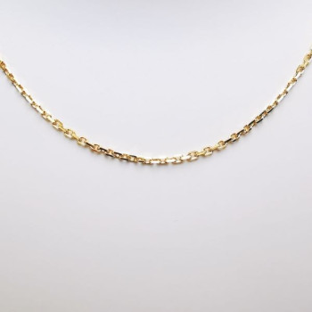 Chaîne 50 cm Or Jaune 750 - 18 carats Maille Forçat 4.60 grammes